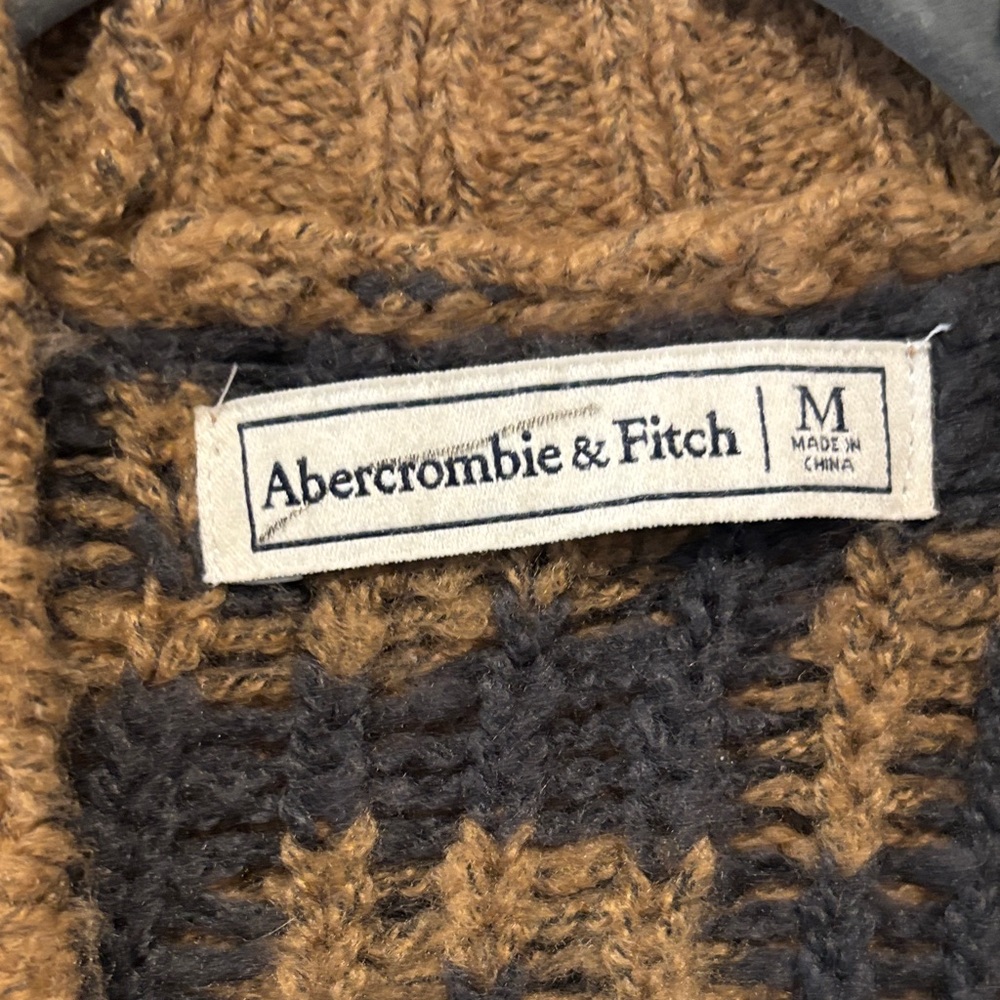 Abercrombie & Fitch Leopard Print Cardigan - Brown and Black - Picture 2 of 3